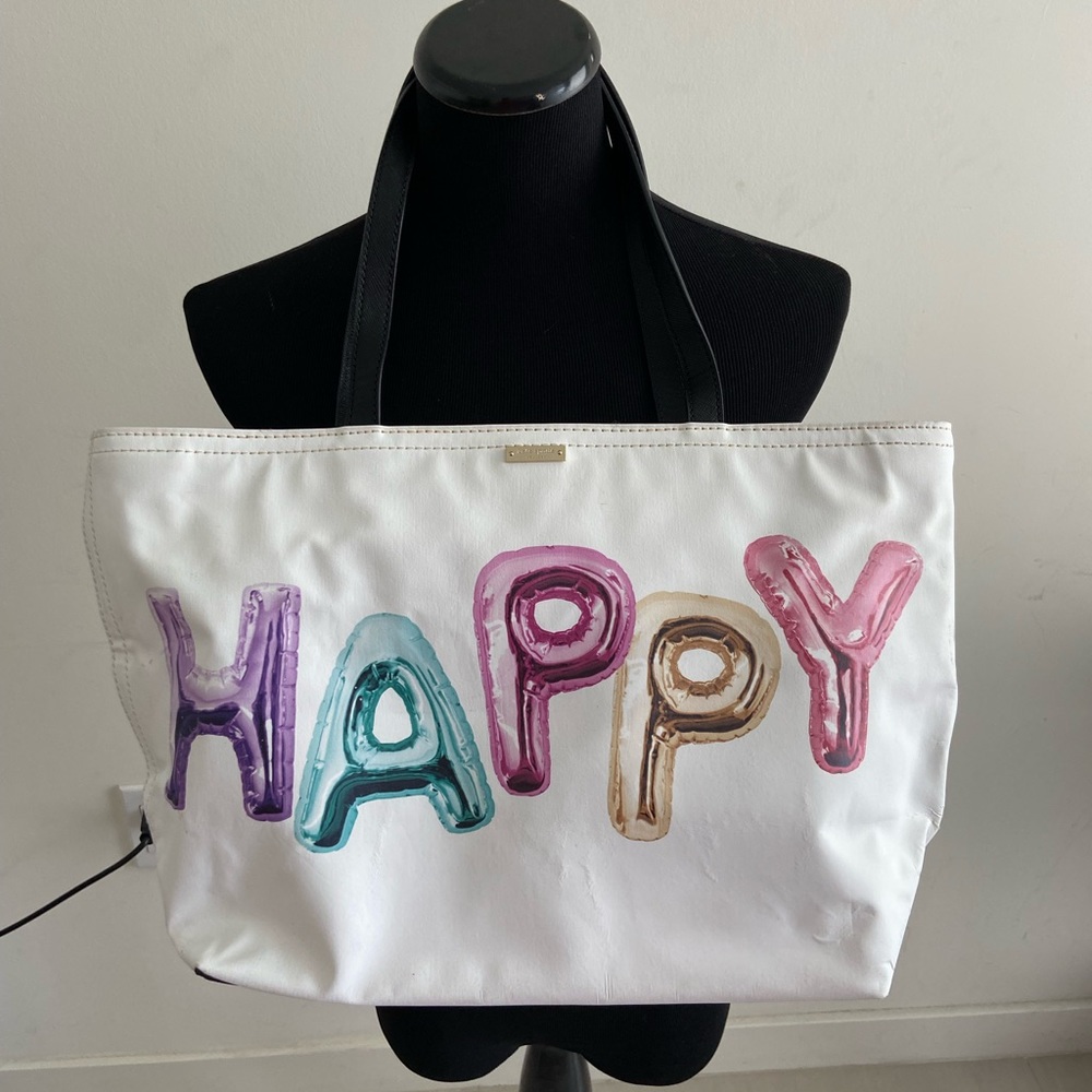 Kate Spade ♠️ Whimsies Happy Balloon Tote Bag